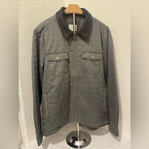 Billy Reid Charcoal Quilted Shirt Jacket